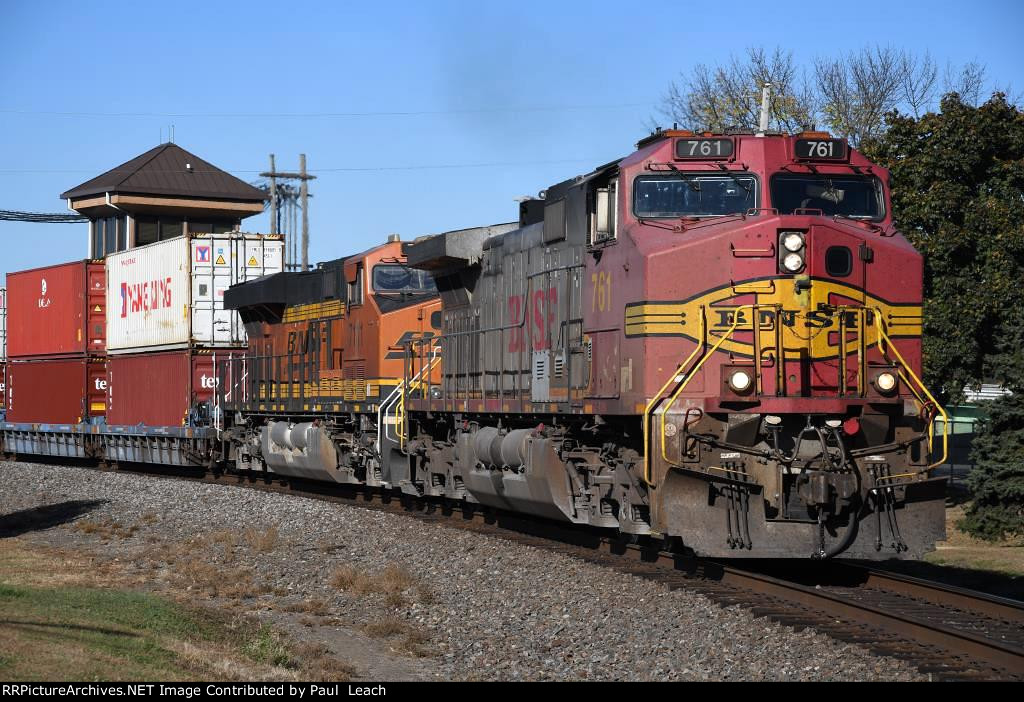 Eastbound stack train